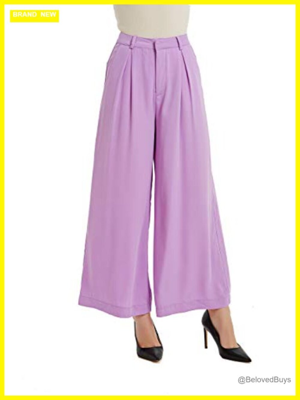 Wide Leg Palazzo Pants High Waist Trousers Casual